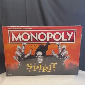 Monopoly Spirit Board Game - Red and Gray